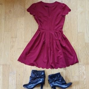 Scalloped Dress